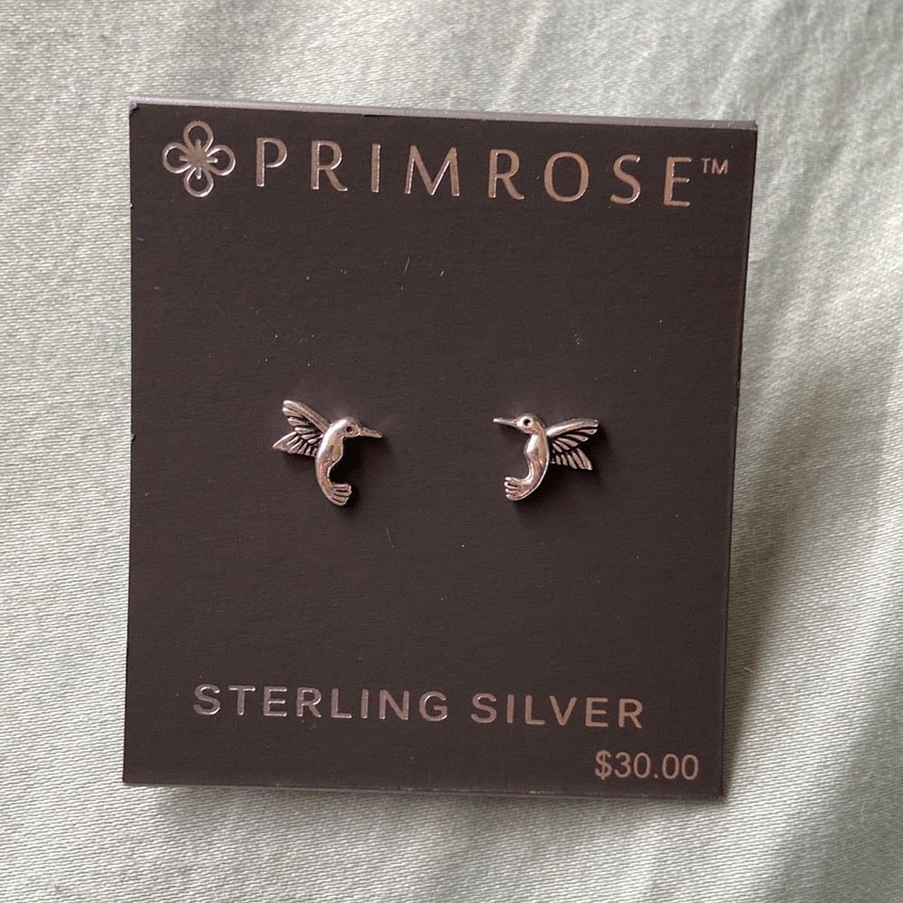 Primrose hummingbird earrings